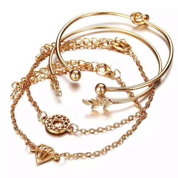 NEW!💙💎💛BUNDLE OF 4! 2 CUFFS + 2 BRACELETS💛💎💙 - Picture 2 of 8